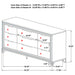Marmore 4 & 5 Pc E.king, Cal.king, & Queen Bedroom Set - U&U Home Budget Furniture (Carteret, NJ)