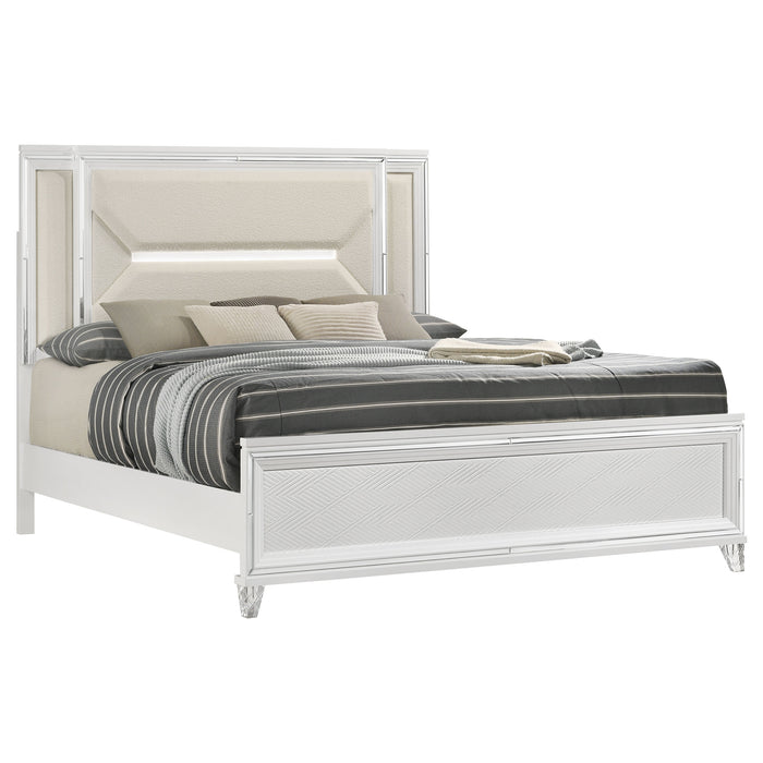 Marmore California King, E.King, & Queen Bed - U&U Home Budget Furniture (Carteret, NJ)