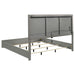 Ives 4 & 5 Piece Bedroom Set E.king & Queen White & Grey - U&U Home Budget Furniture (Carteret, NJ)