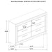 Ives 4 & 5 Piece Bedroom Set E.king & Queen White & Grey - U&U Home Budget Furniture (Carteret, NJ)