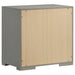 Ives 4 & 5 Piece Bedroom Set E.king & Queen White & Grey - U&U Home Budget Furniture (Carteret, NJ)