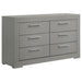 Ives 4 & 5 Piece Bedroom Set E.king & Queen White & Grey - U&U Home Budget Furniture (Carteret, NJ)