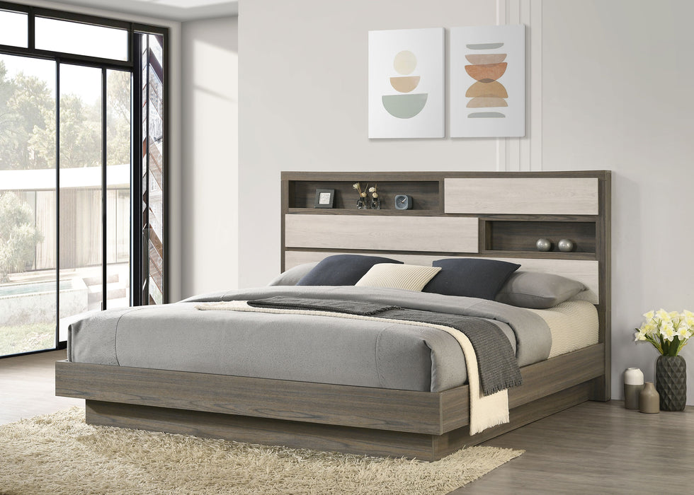Fenwick California King, Eastren King, Queen Bed - U&U Home Budget Furniture (Carteret, NJ)