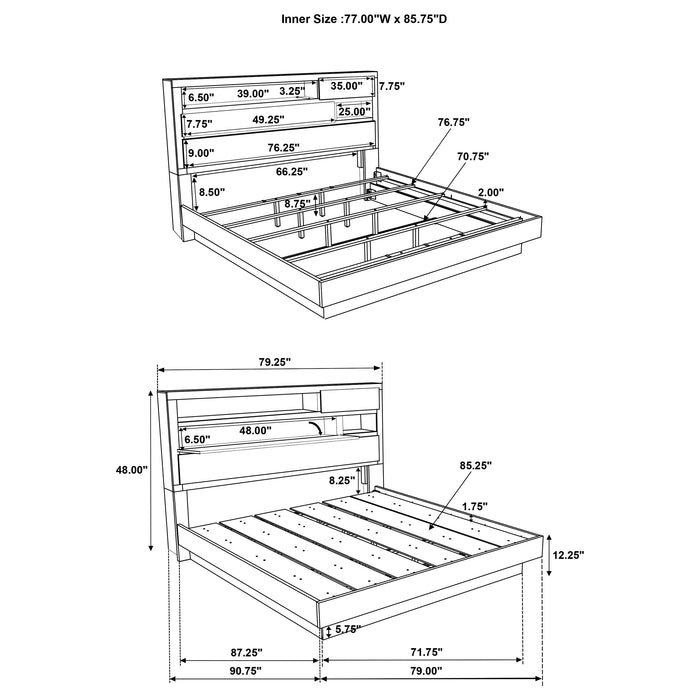 Fenwick 4 & 5 Piece Bedroom Set - U&U Home Budget Furniture (Carteret, NJ)