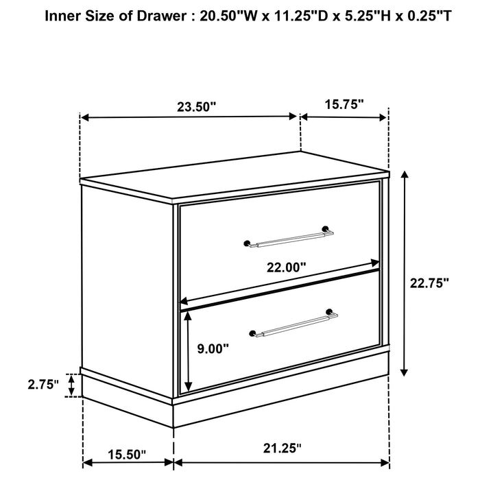 Fenwick Nightstand - U&U Home Budget Furniture (Carteret, NJ)