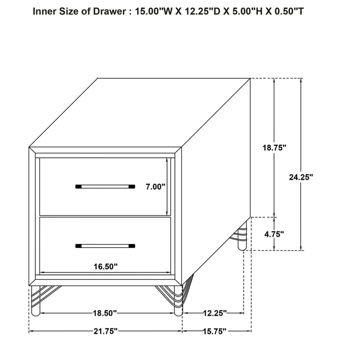 Lucia 5 Pc Bedroom Set - U&U Home Budget Furniture (Carteret, NJ)
