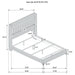 Lucia 4 & 5 Piece Bedroom Set King & Queen Beige & Grey - U&U Home Budget Furniture (Carteret, NJ)