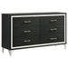 Lucia 4 & 5 Piece Bedroom Set King & Queen Beige & Grey - U&U Home Budget Furniture (Carteret, NJ)
