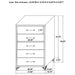 Lucia 5 Pc Bedroom Set - U&U Home Budget Furniture (Carteret, NJ)