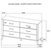 Kaywood 4 & 5 Pc Bedroom Set Full, E.King, Queen & Twin - U&U Home Budget Furniture (Carteret, NJ)