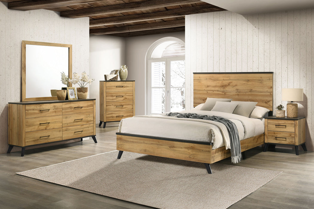Kaywood 4 & 5 Pc Bedroom Set Full, E.King, Queen & Twin - U&U Home Budget Furniture (Carteret, NJ)