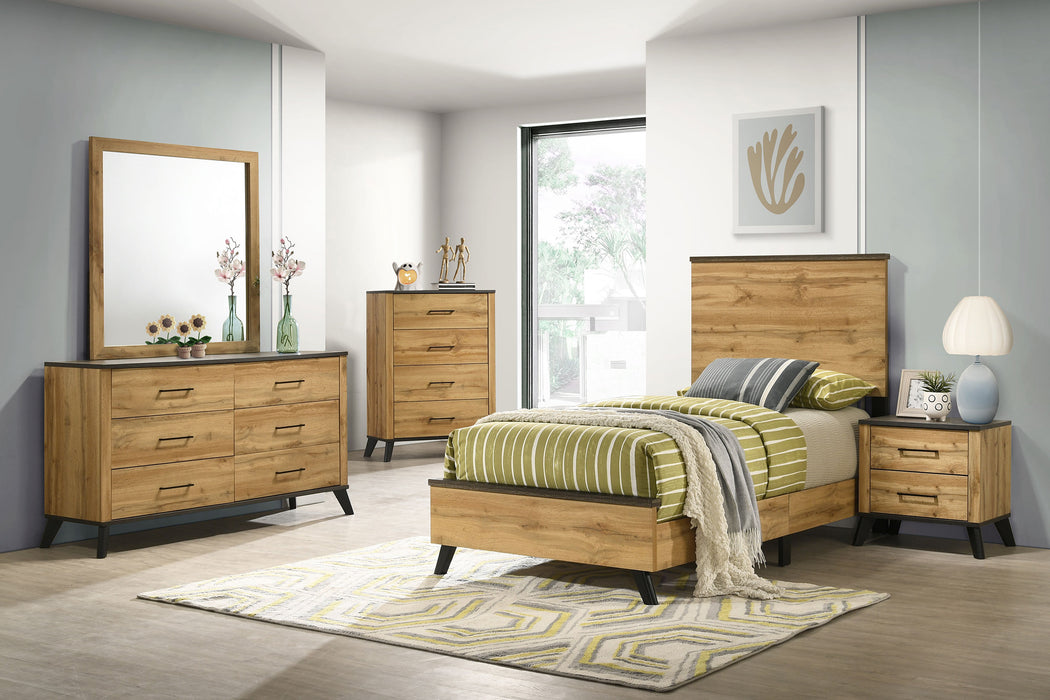 Kaywood 4 & 5 Pc Bedroom Set Full, E.King, Queen & Twin - U&U Home Budget Furniture (Carteret, NJ)
