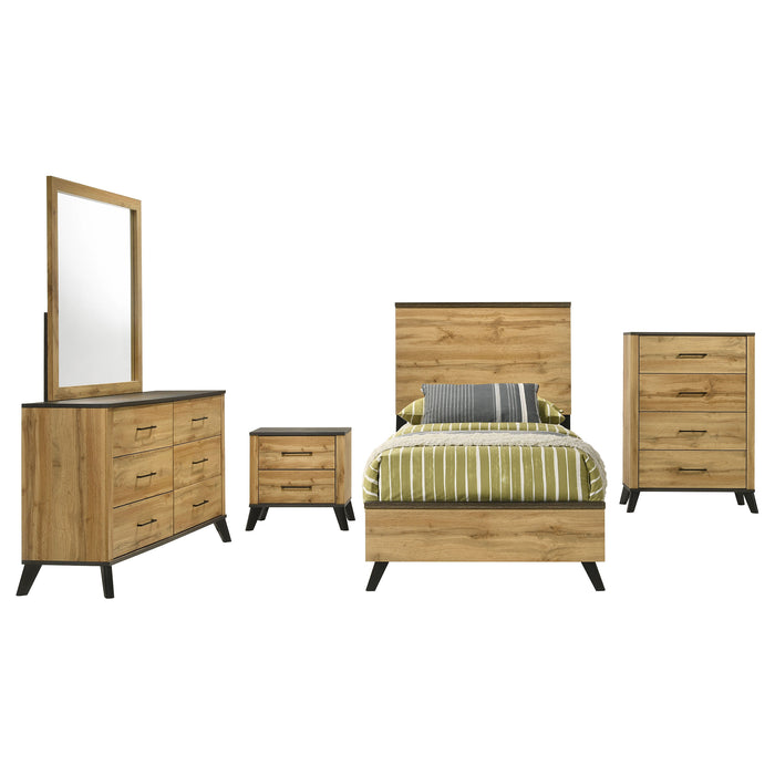 Kaywood 4 & 5 Pc Bedroom Set Full, E.King, Queen & Twin - U&U Home Budget Furniture (Carteret, NJ)
