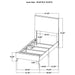 Kaywood 4 & 5 Pc Bedroom Set Full, E.King, Queen & Twin - U&U Home Budget Furniture (Carteret, NJ)