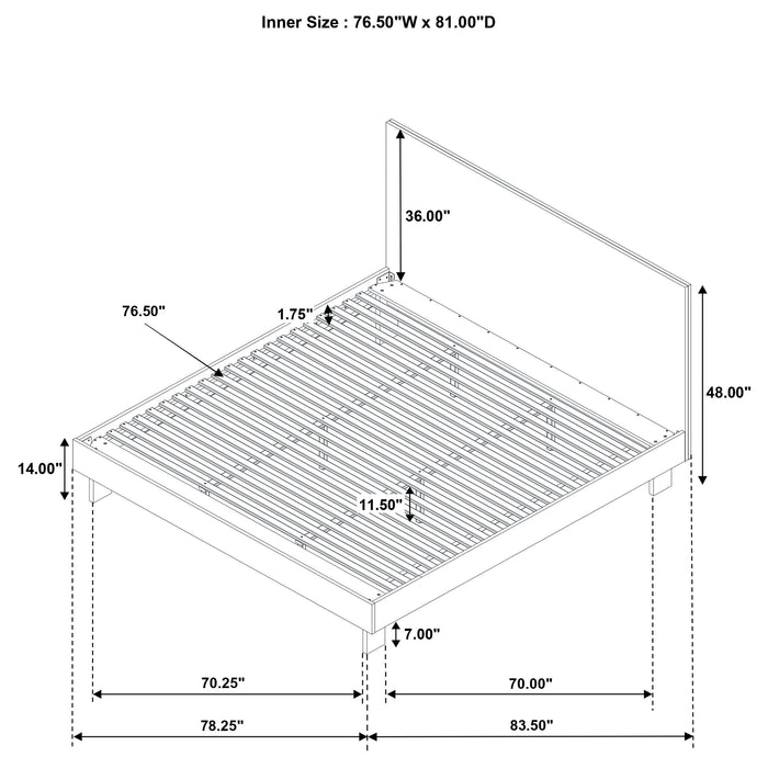 Glenwood Eastern King & Queen Bed - U&U Home Budget Furniture (Carteret, NJ)