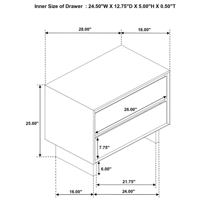 Glenwood 4 & 5 Piece Bedroom Set Eastren king & Queen - U&U Home Budget Furniture (Carteret, NJ)
