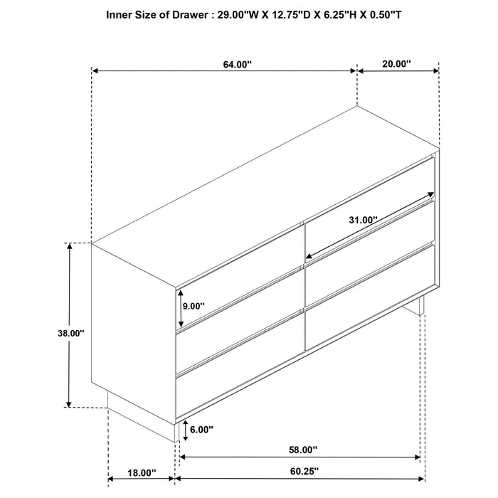 Glenwood 4 & 5 Piece Bedroom Set Eastren king & Queen - U&U Home Budget Furniture (Carteret, NJ)