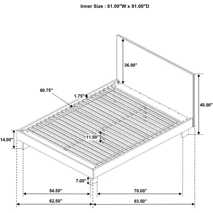 Glenwood Eastern King & Queen Bed - U&U Home Budget Furniture (Carteret, NJ)