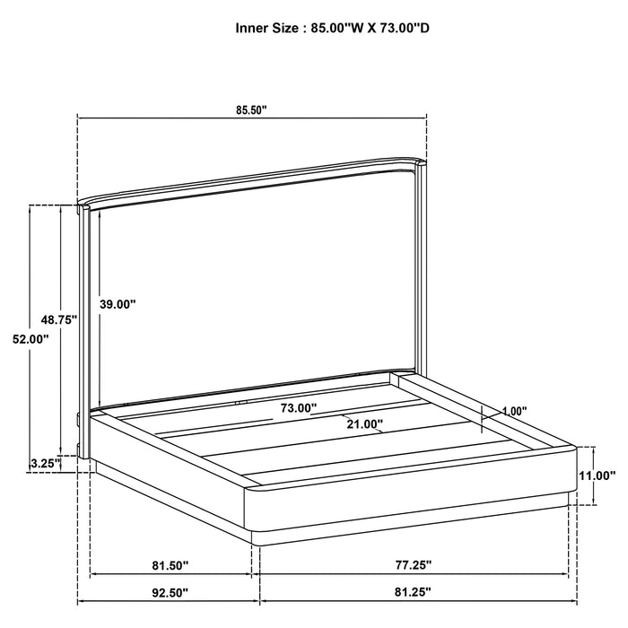 Kailani 4 & 5 Pc Bedroom Set E.King, Cal.King & Queen - U&U Home Budget Furniture (Carteret, NJ)