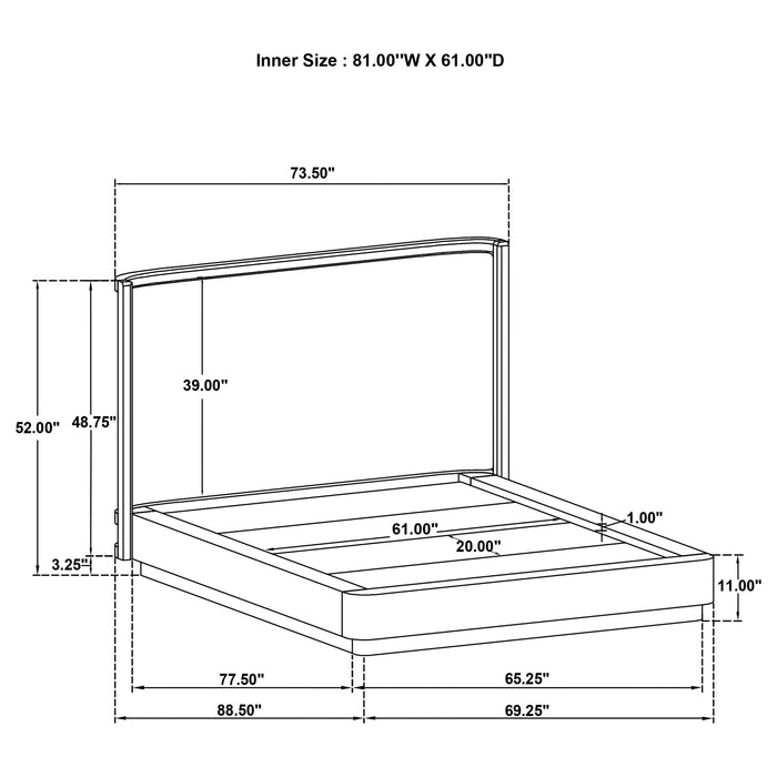 Kailani 4 & 5 Pc Bedroom Set E.King, Cal.King & Queen - U&U Home Budget Furniture (Carteret, NJ)