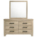 Oakglen Dresser With Mirrors - U&U Home Budget Furniture (Carteret, NJ)