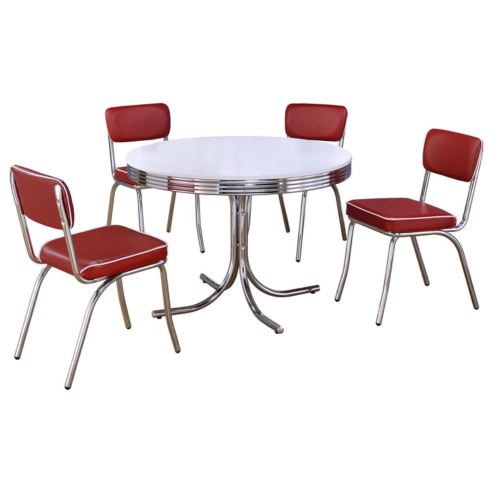Retro 5 Pc Dining Sets - U&U Home Budget Furniture (Carteret, NJ)