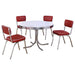 Retro 5 Pc Dining Sets - U&U Home Budget Furniture (Carteret, NJ)