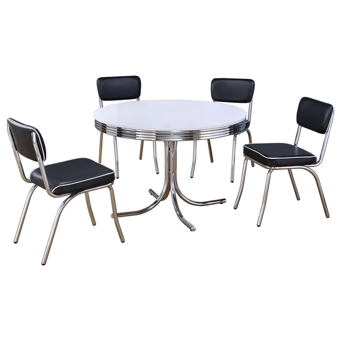 Retro 5 Pc Dining Sets - U&U Home Budget Furniture (Carteret, NJ)