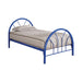 Marjorie Twin Platform Bed Black, Blue, & White - U&U Home Budget Furniture (Carteret, NJ)