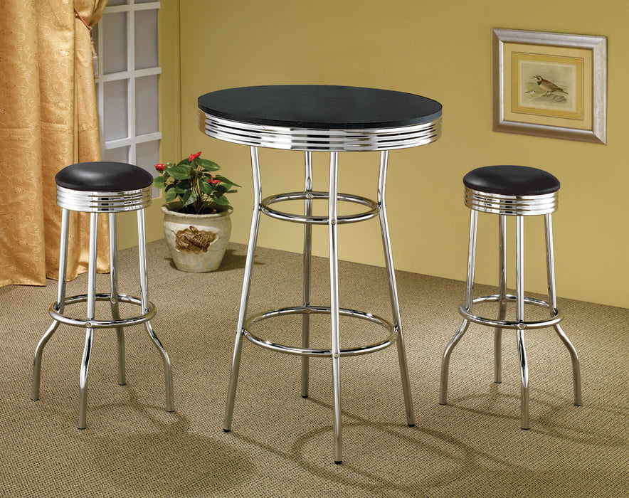 Retro 3 Pc Bar Set - U&U Home Budget Furniture (Carteret, NJ)