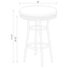 Retro 3 Pc Bar Set - U&U Home Budget Furniture (Carteret, NJ)