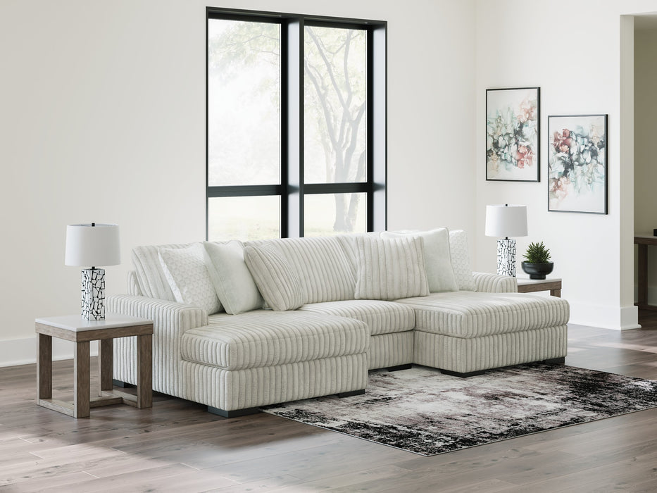 Stupendous Sectional with Double Chaise - U&U Home Budget Furniture (Carteret, NJ)