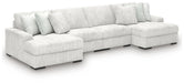 Stupendous Sectional with Double Chaise - U&U Home Budget Furniture (Carteret, NJ)