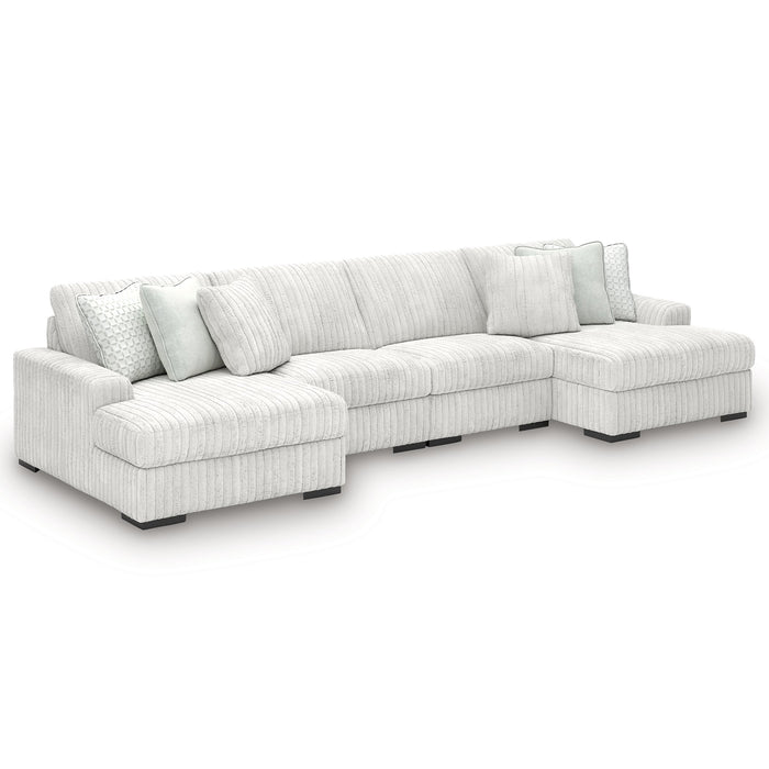 Stupendous Sectional with Double Chaise - U&U Home Budget Furniture (Carteret, NJ)