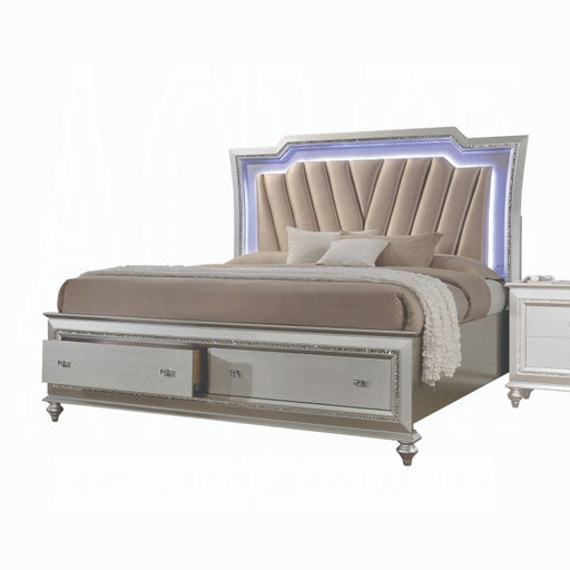 Kaitlyn CK Bed With Led and Storage - U&U Home Budget Furniture (Carteret, NJ)