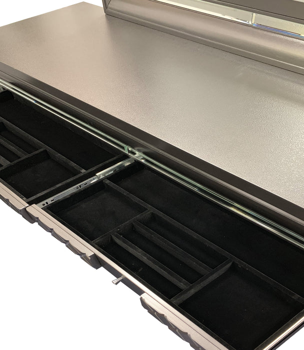 Sawyer Metallic Gray Dresser - U&U Home Budget Furniture (Carteret, NJ)