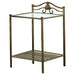 Sydney 2-shlef Nightstand Antique Brushed Gold - U&U Home Budget Furniture (Carteret, NJ)