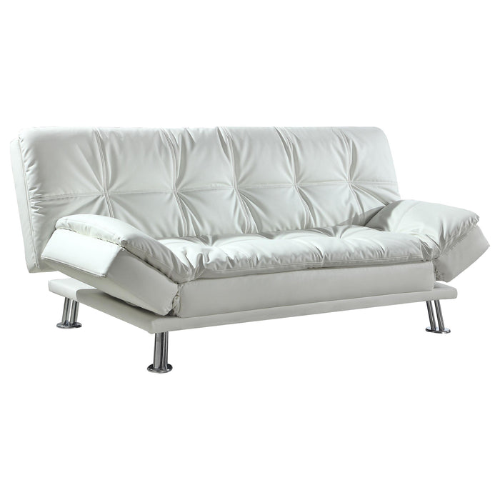 Dilleston Tufted Back Upholstered Sofa Bed Grey - U&U Home Budget Furniture (Carteret, NJ)
