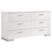 Jeremaine 5 Pc Bedroom Sets White - U&U Home Budget Furniture (Carteret, NJ)