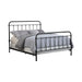 Livingston California King, E.King, & Queen Panel Metal Bed Dark Bronze - U&U Home Budget Furniture (Carteret, NJ)