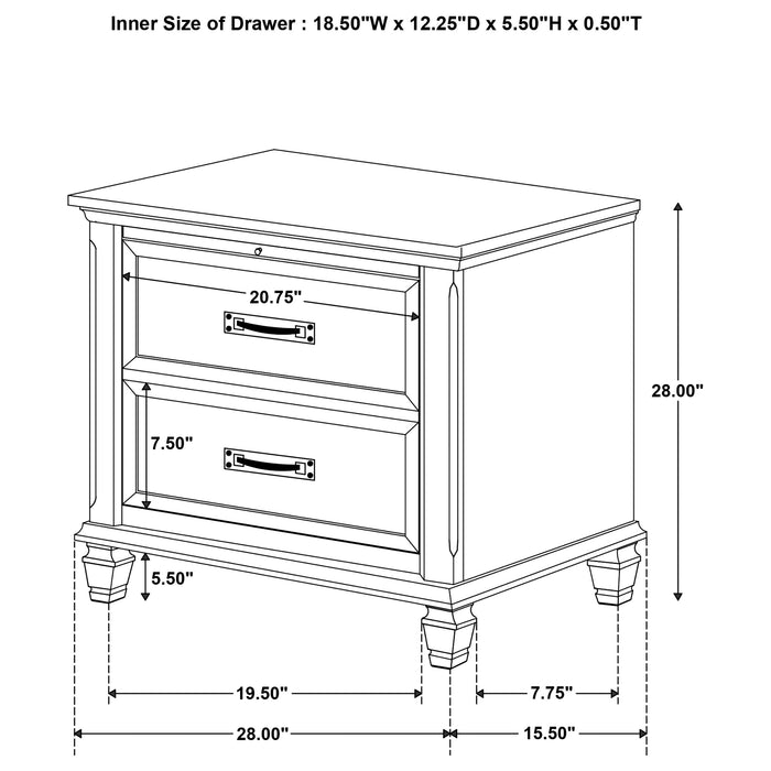 Devon Bedroom Set White - U&U Home Budget Furniture (Carteret, NJ)