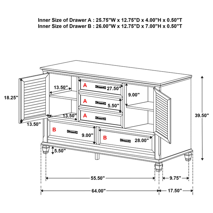 Devon Bedroom Set White - U&U Home Budget Furniture (Carteret, NJ)