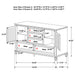 Devon Bedroom Set White - U&U Home Budget Furniture (Carteret, NJ)