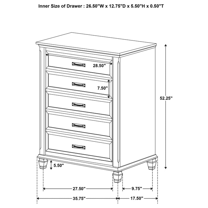 Devon Bedroom Set White - U&U Home Budget Furniture (Carteret, NJ)