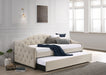 Sadie Upholstered Twin Daybed with Trundle - U&U Home Budget Furniture (Carteret, NJ)