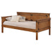 Oakdale Wood Twin Daybed with Trundle Rustic Honey - U&U Home Budget Furniture (Carteret, NJ)