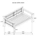 Oakdale Wood Twin Daybed with Trundle Rustic Honey - U&U Home Budget Furniture (Carteret, NJ)