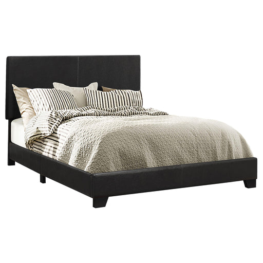 Dorian Upholstered California King, E.King, & Queen Bed Black, Brown, & Grey - U&U Home Budget Furniture (Carteret, NJ)