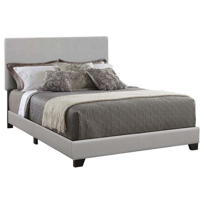 Dorian Upholstered California King, E.King, & Queen Bed Black, Brown, & Grey - U&U Home Budget Furniture (Carteret, NJ)