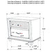 Barzini Bedroom Set White - U&U Home Budget Furniture (Carteret, NJ)